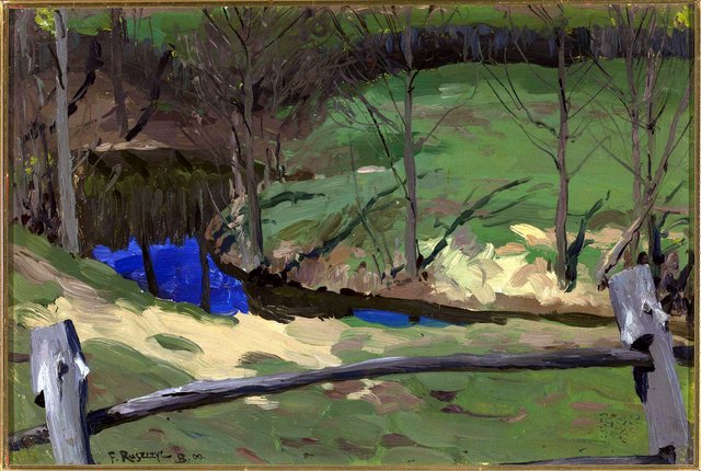 Landscape study in Bohdanów by Ferdynand Ruszczyc