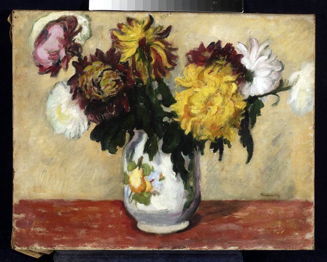 Chrysanthemums by Józef Pankiewicz