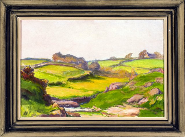 Field in Janowiec by Władysław Ślewiński