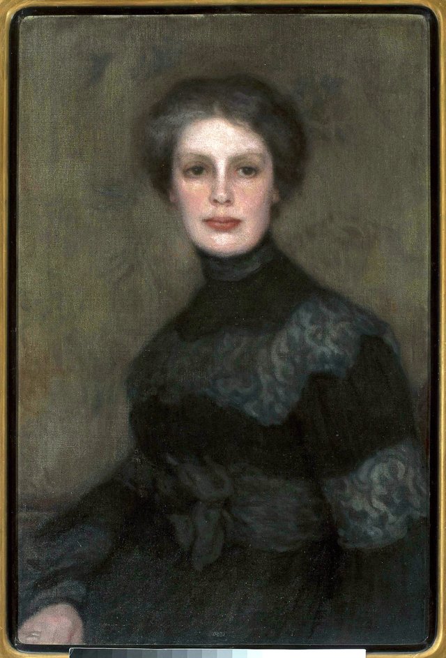Portrait of Wanda Kułakowska by Józef Pankiewicz
