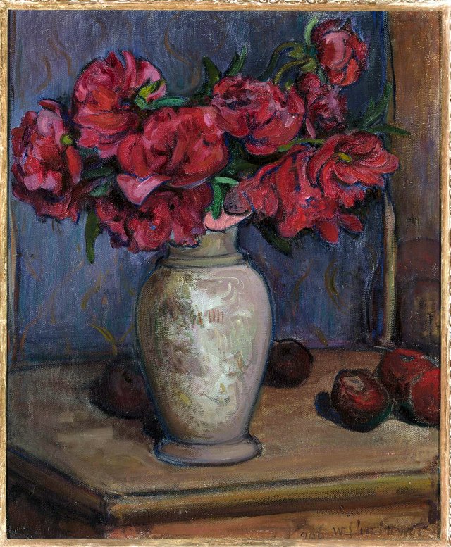 Peonies by Władysław Ślewiński
