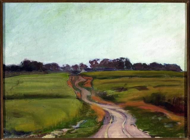 Road among fields by Władysław Ślewiński