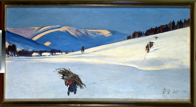With brushwood by Julian Fałat