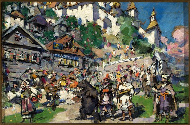 With bears in Siberia by Konstantin Korovin