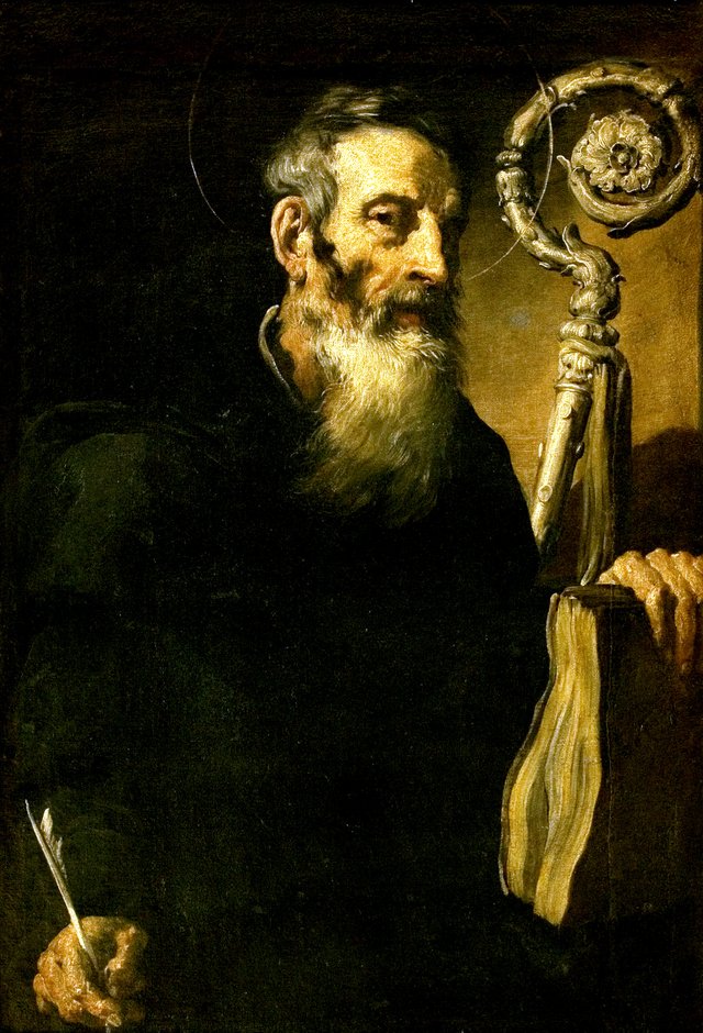 Unknown Saint Abbot (Saint Benedict?) by Domenico Fetti