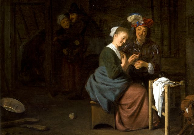 Genre Scene (Couple in the Interior) by Ludolf de Jongh