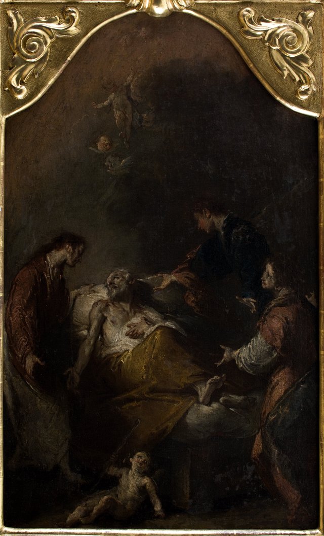 Death of Saint Joseph by Giuseppe Bazzani