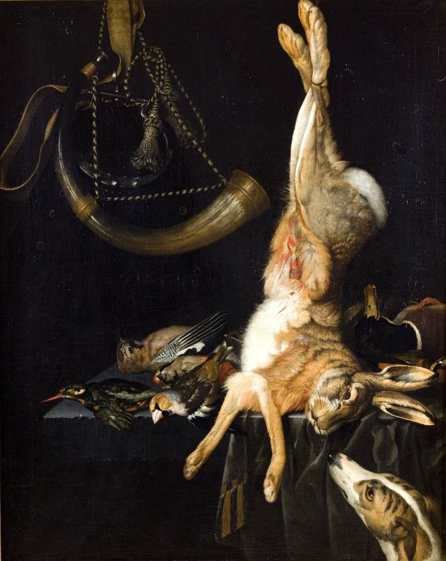 Still Life with a Hare by Philipp Ferdinand de Hamilton