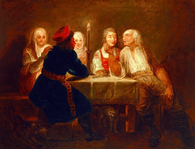 Peasants in an Inn by Franciszek Smuglewicz