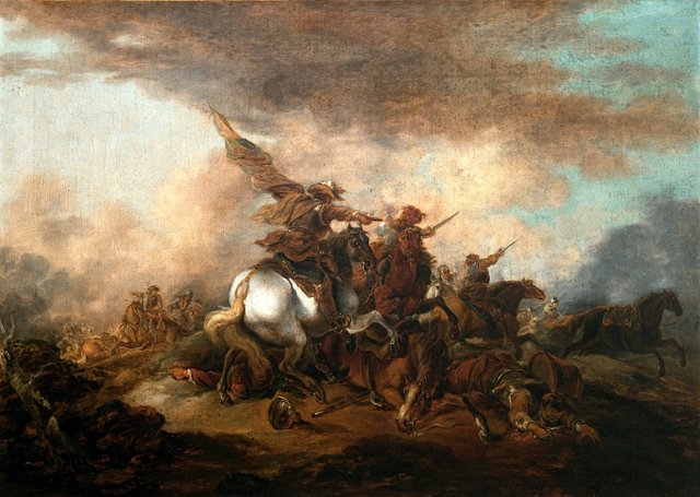 Battle Scene by Aleksander Orłowski