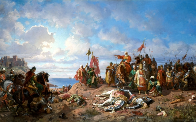 Death of Władysław Jagiellon near Varna by Stanisław Chlebowski