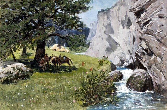 Rest under Rocks by Stanisław Witkiewicz