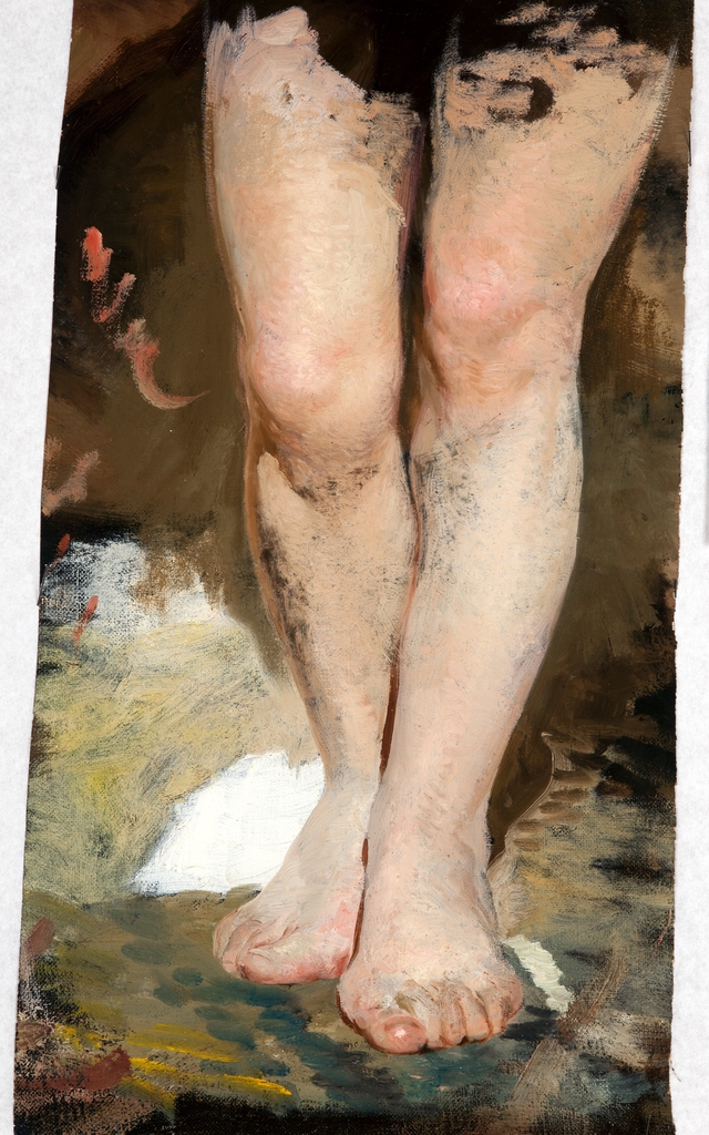 Study of Legs (Phryne) to the Painting "Phryne on the Poseidon's Celebration in Eleusis" by Henryk Siemiradzki