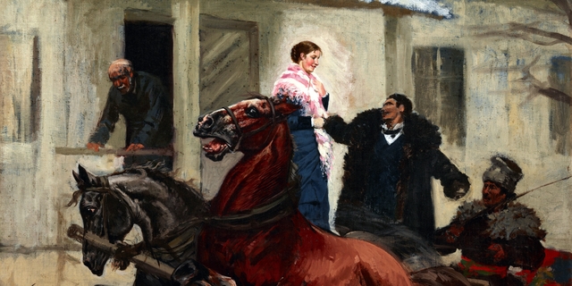 In Front of the Porch by Stanisław Witkiewicz