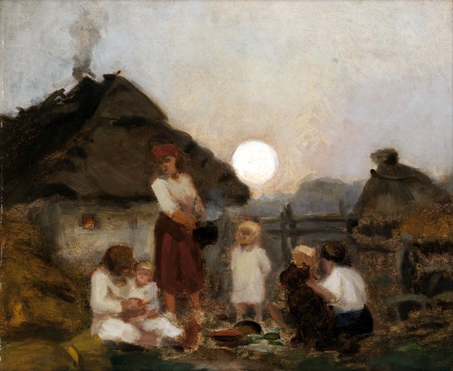 Supper by Jan Stanisławski