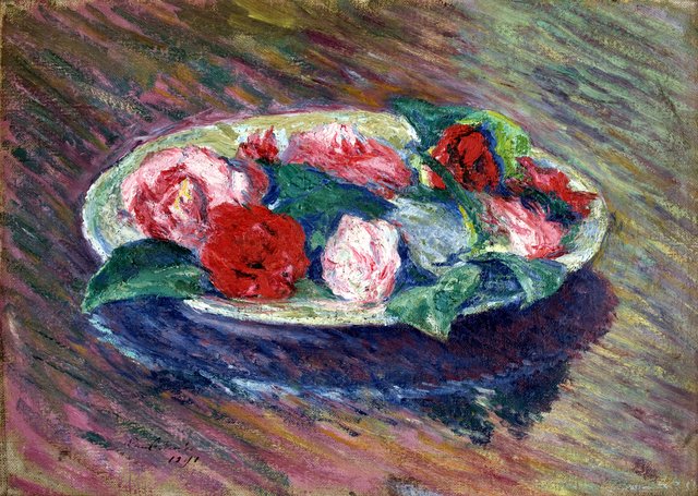 Camellias in a Bowl by Józef Pankiewicz