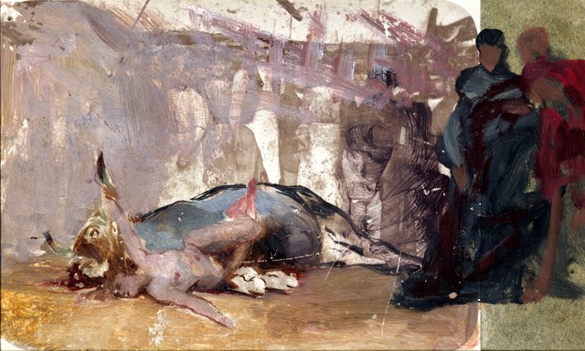 Study to the Painting "Christian Dirce" by Henryk Siemiradzki