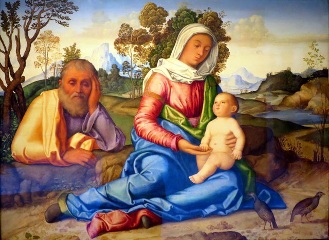 The Rest on the Flight into Egypt by Vincenzo Catena