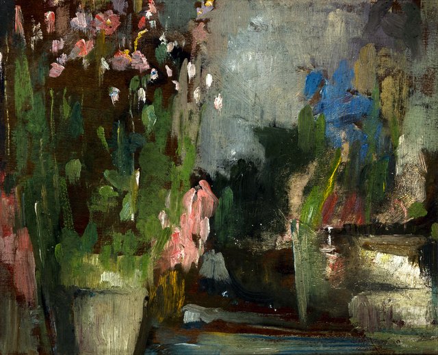 Flowers on a Terrace by Olga Boznańska