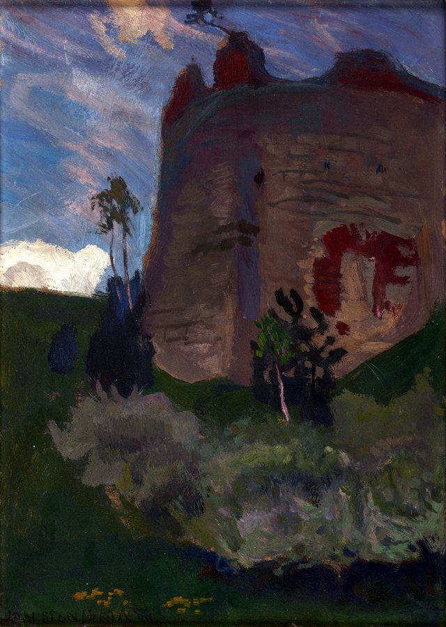 Tower at Tenczyn by Jan Stanisławski