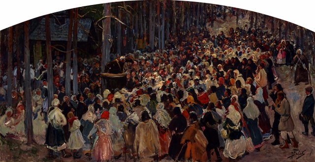 Sermon at the Church Fair at Kalwaria by Julian Fałat