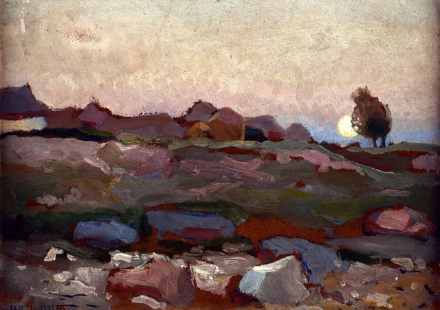 Moon over the Rocks by Jan Stanisławski