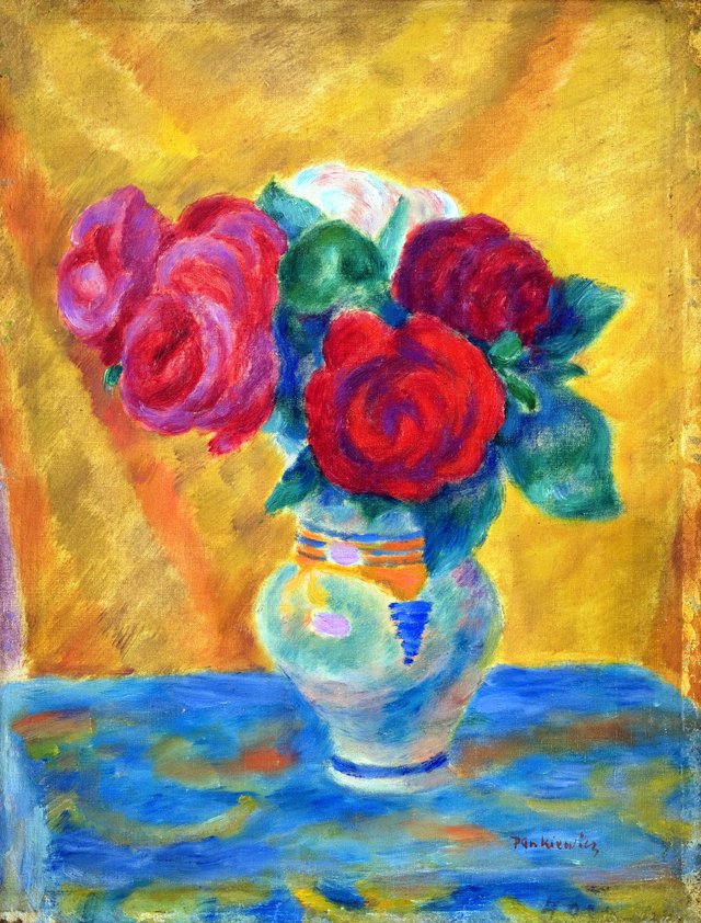 Roses by Józef Pankiewicz