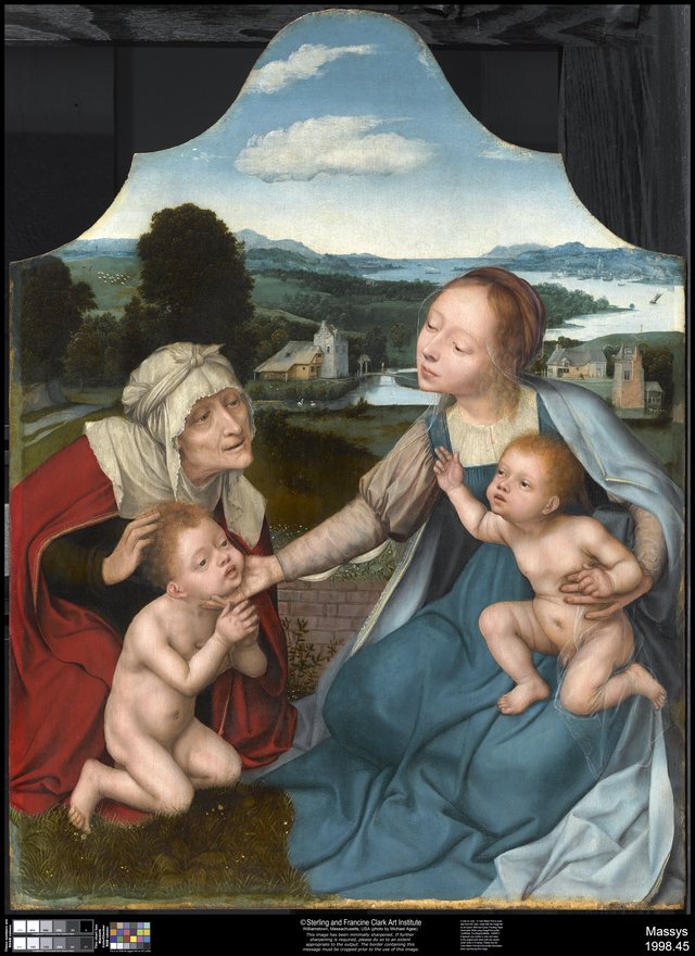 Virgin and Child with Saints Elizabeth and John the Baptist by Quinten Metsys