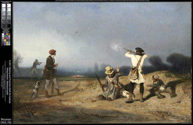 Bird Hunting by Alexandre-Gabriel Decamps