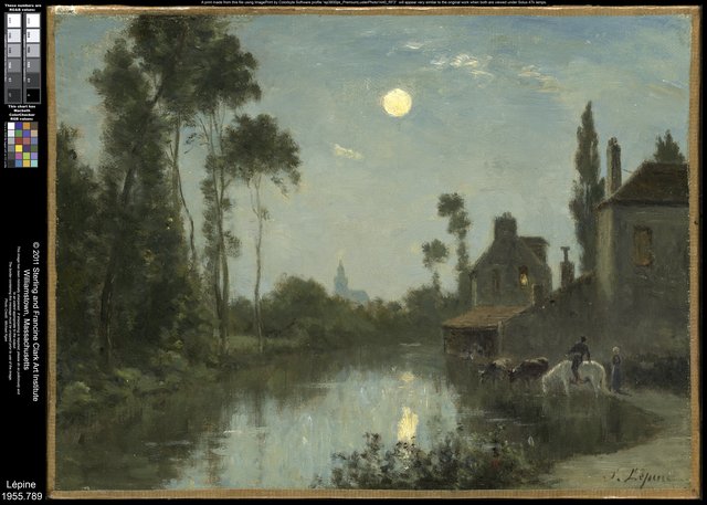 Moonlit River by Stanislas Lépine