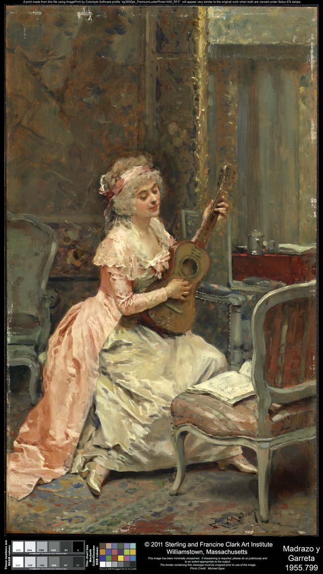 Woman with a Guitar by Raimundo de Madrazo y Garreta
