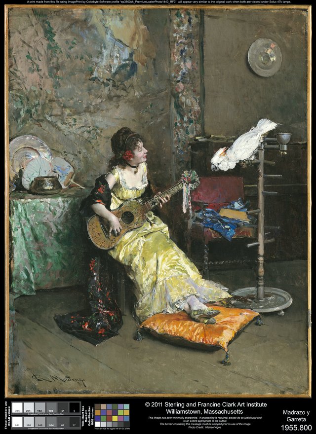 Woman with a Parrot by Raimundo de Madrazo y Garreta