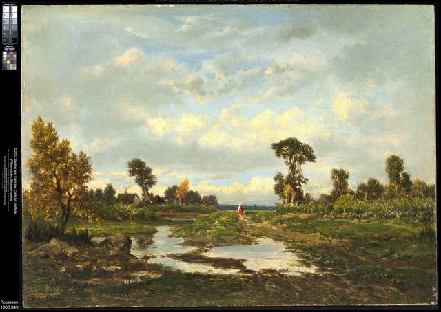 The Farm (Cottage at the Edge of a Marsh) by Théodore Rousseau