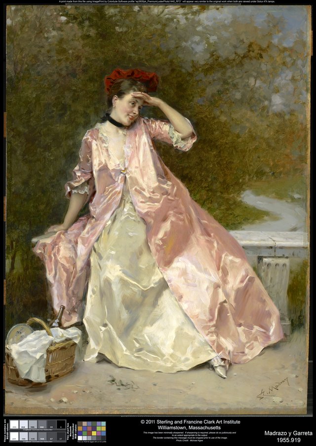 Woman with a Picnic Basket by Raimundo de Madrazo y Garreta