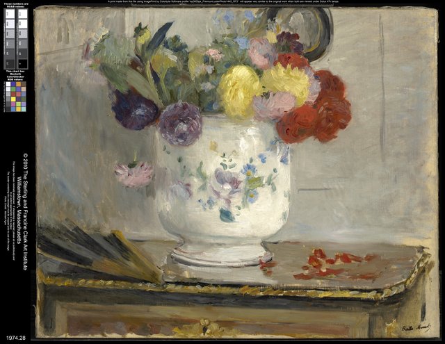 Dahlias by Berthe Morisot