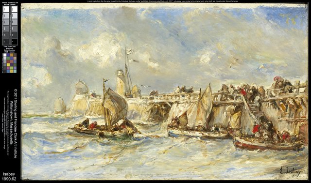 Landing Stage on the Jetty by Eugène Isabey