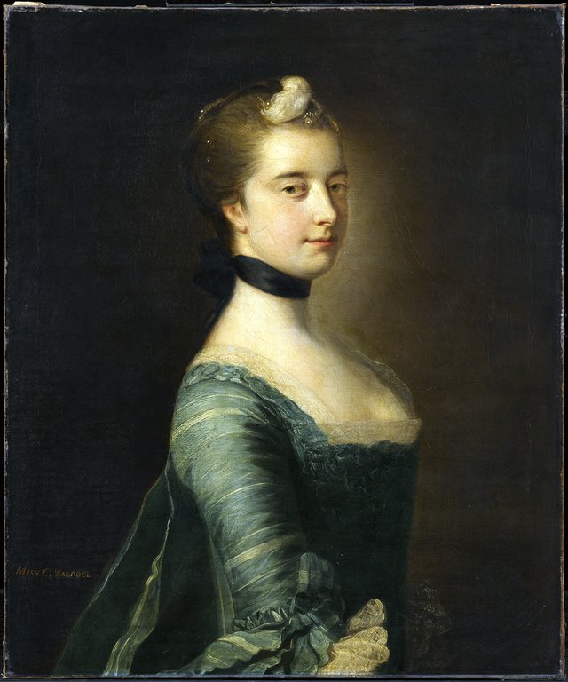 Miss Walpole, Afterwards the Hon. Mrs. Keppel (one of pair) by Francis Cotes