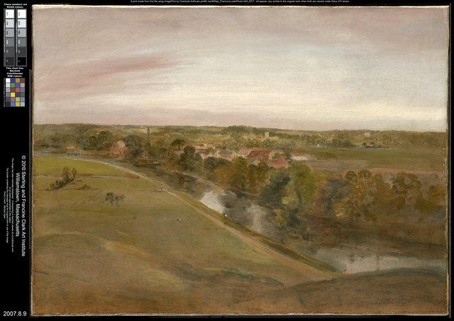 Stratford Saint Mary from the Coombs by John Constable
