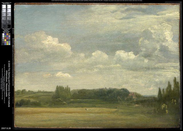 East Bergholt Common, View toward the Rectory by John Constable