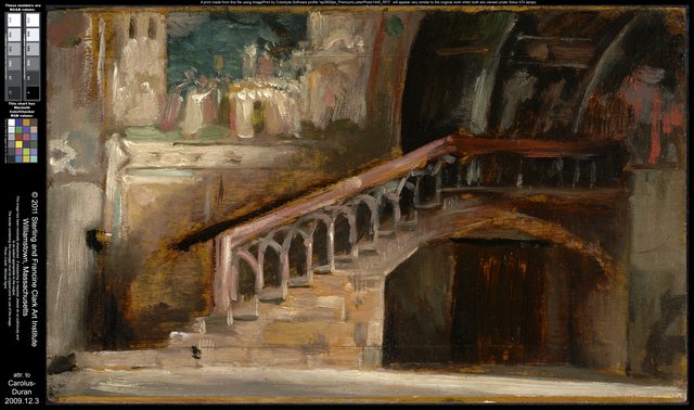 View in the Lower Church of San Francesco in Assisi by Carolus-Duran