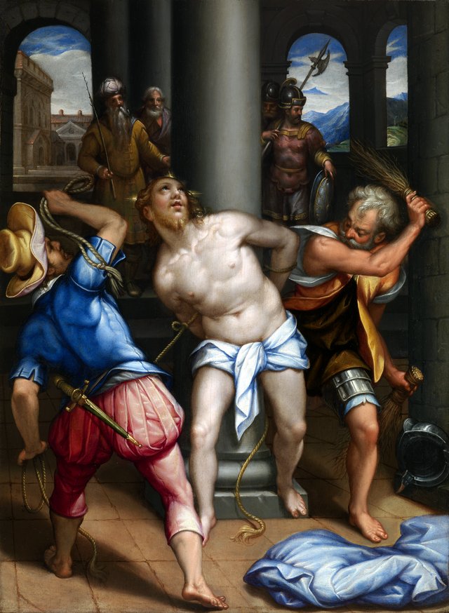 Christ at the Column by Denys Calvaert