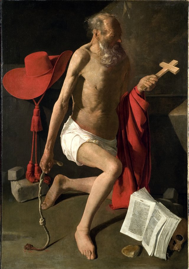The Penitent St Jerome by Georges de La Tour