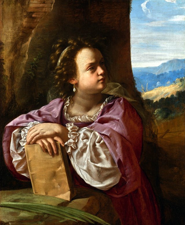 Saint Catherine of Alexandria by Artemisia Gentileschi