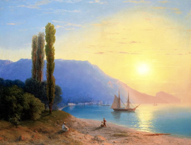 Sunset over Yalta by Ivan Aivazovsky