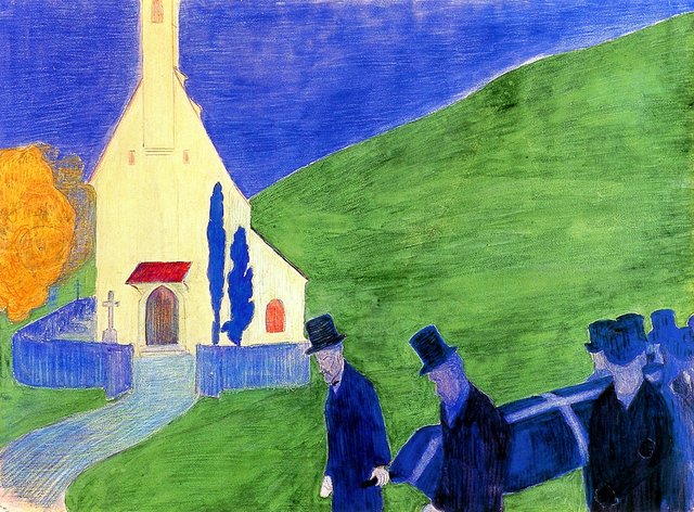 Begräbnis by Marianne von Werefkin