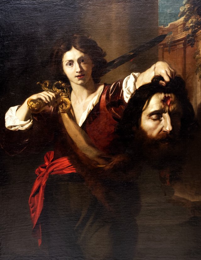 David with the head of Goliath by Nicolas Régnier