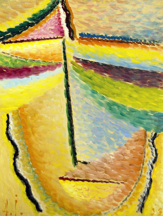 Abstract Head the Guardian Angel by Alexej von Jawlensky
