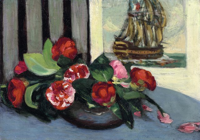 Still life with Camelias by Louis Anquetin