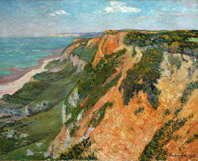 The Red Cliffs of Octeville, Lower Seine by Maxime Maufra