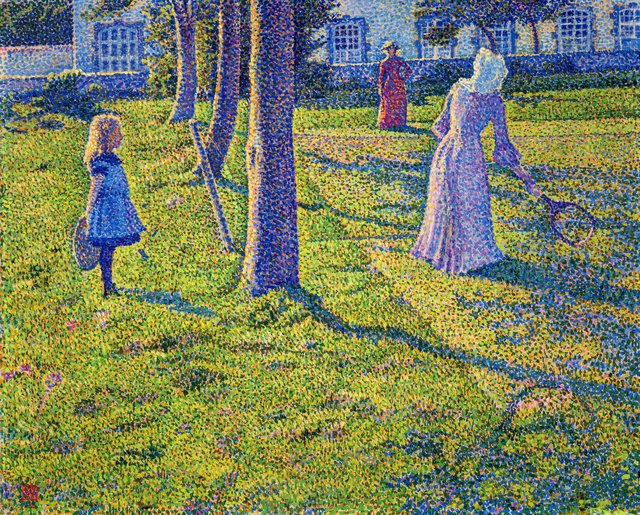In Thuin or The Tennis Game by Théo van Rysselberghe